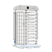 V-Turnstile | dimensions: 1200 x 1500 x 2410 mm, passage width: 600 mm | on concrete plate | electromechanical